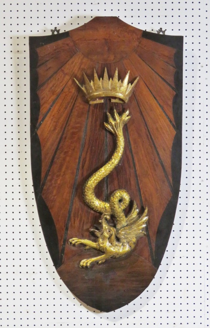 CONTINENTAL FIGURAL SHIELD WALL PLAQUE (1 of 12)