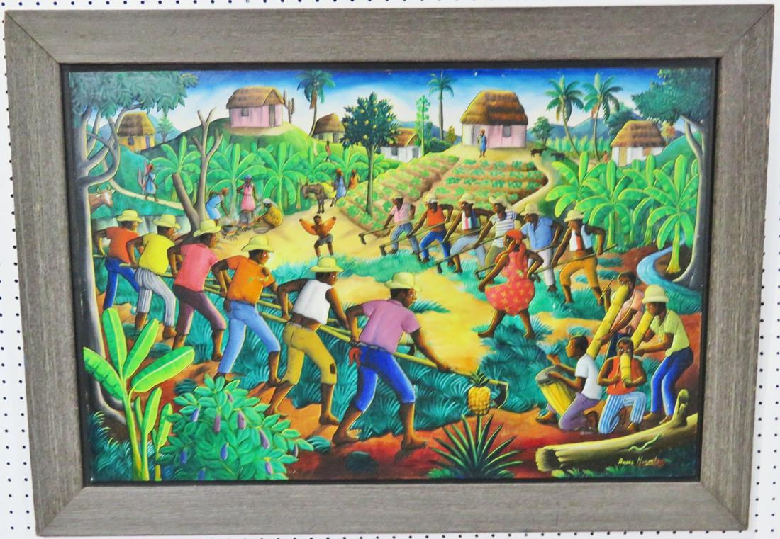 ANDRE NORMIL PAINTING WORKERS ON ISLAND (1 of 9)