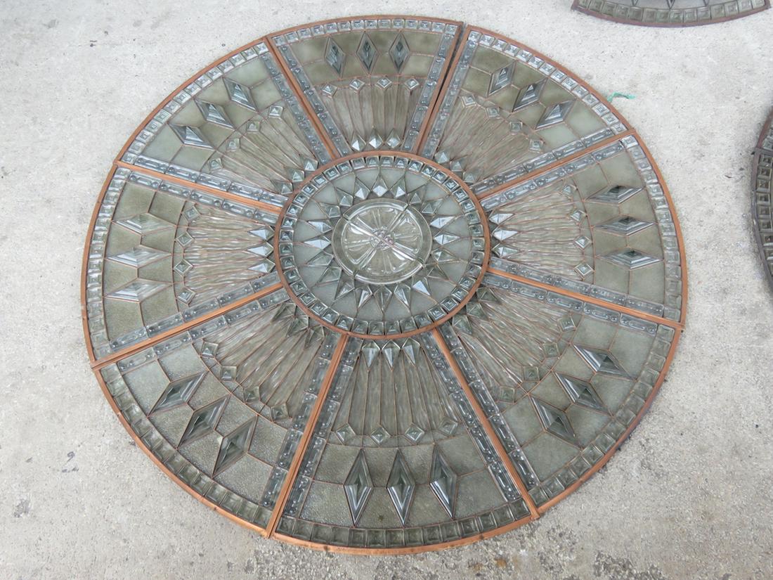 JEWELED LEADED GLASS SKY LIGHT (1 of 4)