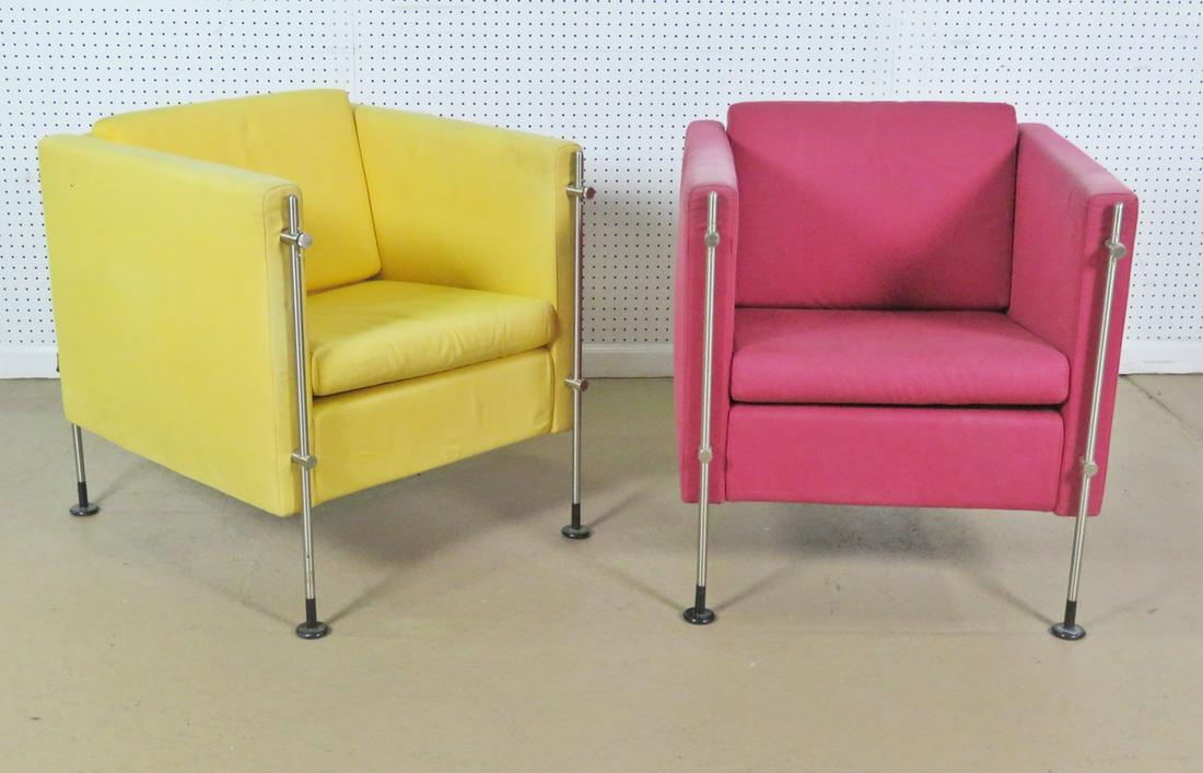 COMPANION PAIR ITALIAN CLUB CHAIRS (1 of 7)