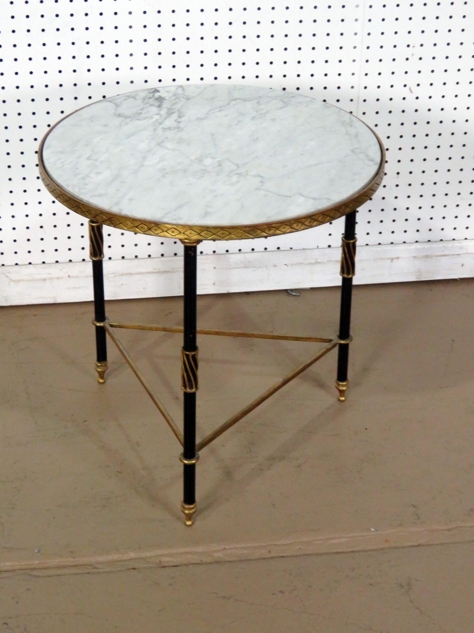 DIRECTOIRE STYLE MARBLE TOP TABOURET STAND (1 of 7)