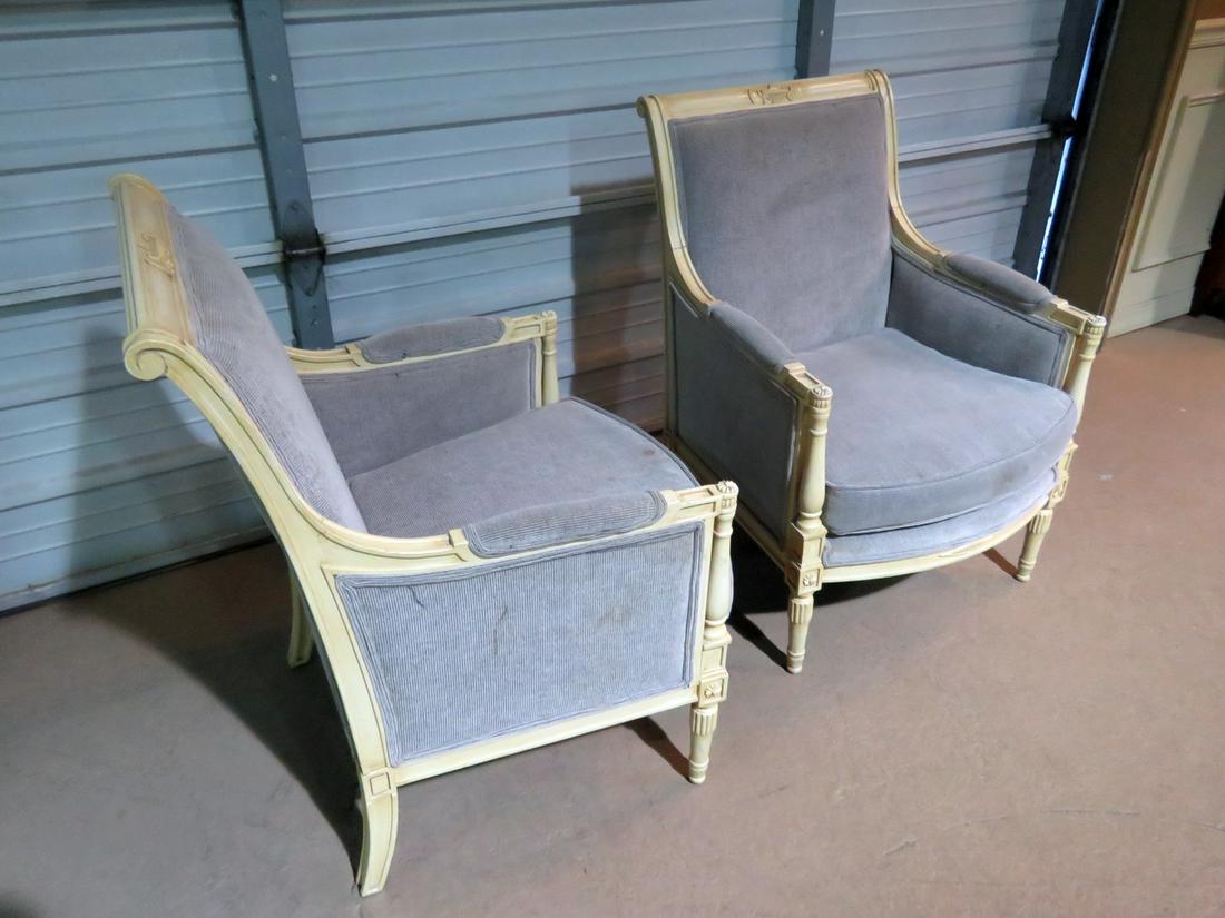 PAIR DIRECTOIRE STYLE BERGERES (1 of 11)