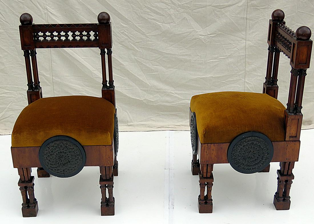 PR MOROCCAN SIDE CHAIRS ATTR TO BUGATTI (1 of 11)