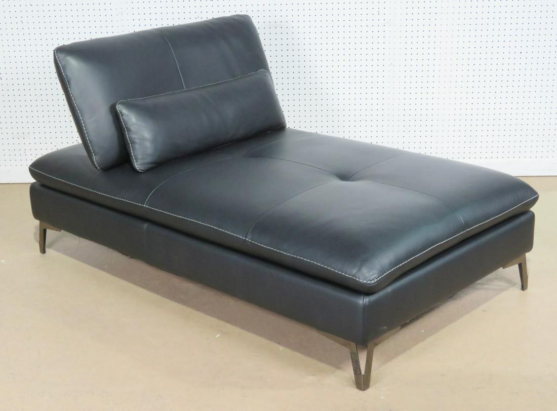 ROCHE BOBOIS LEATHER CHAISE LOUNGE (1 of 7)