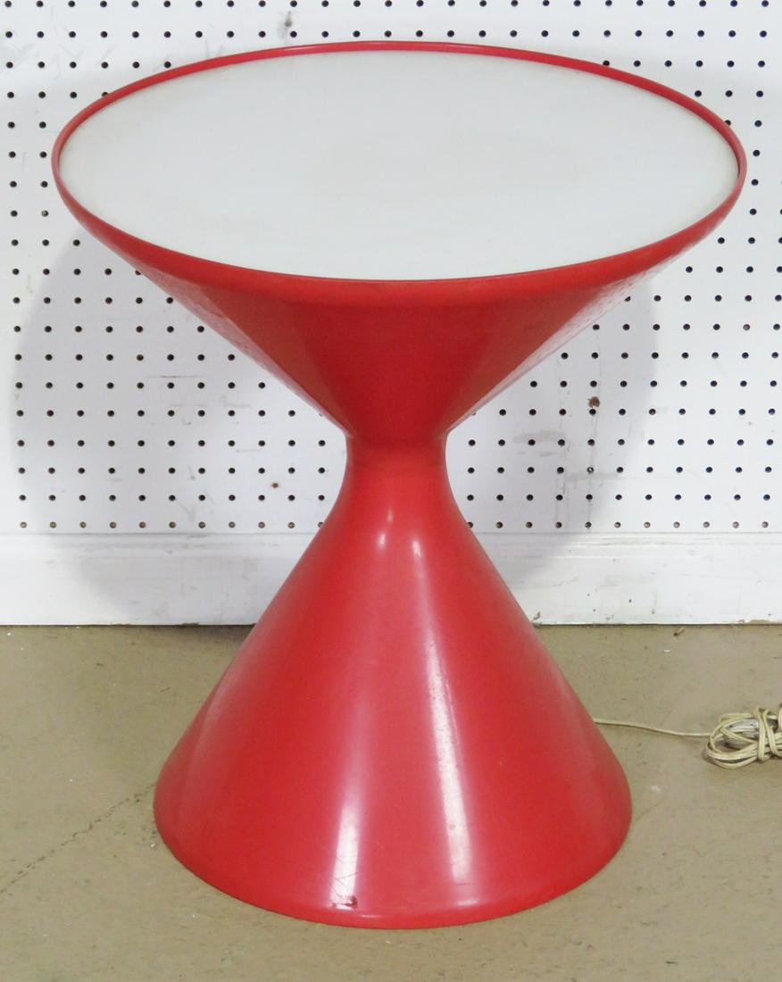 HOUR GLASS FORM LAMP TABLE (1 of 4)