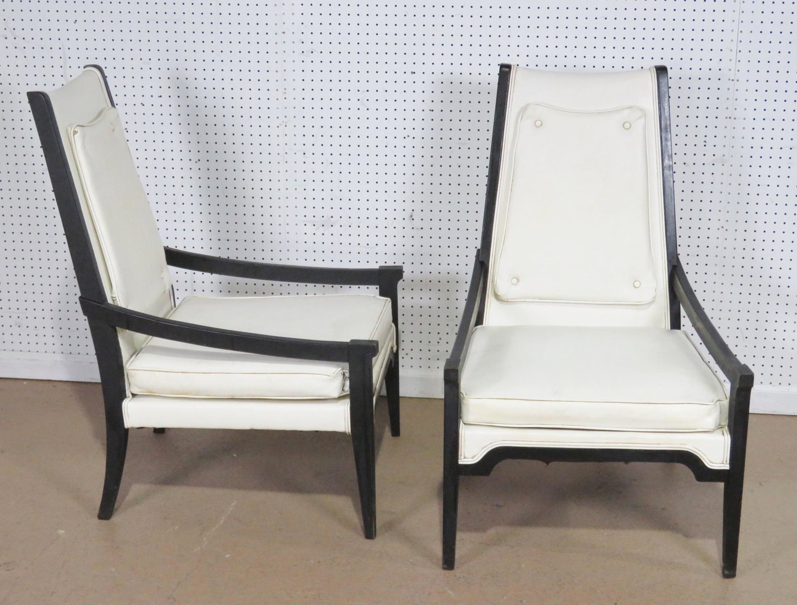 PAIR ITALIAN DESIGN LOUNGE CHAIRS (1 of 7)