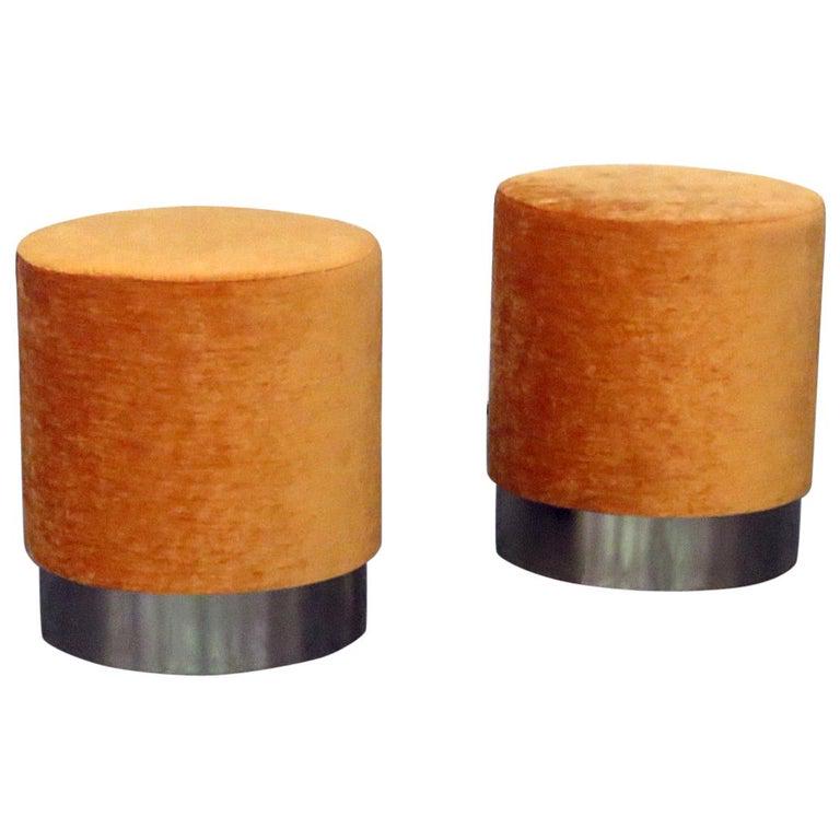 PAIR SPRINGER STYLE FOOTSTOOLS (1 of 4)