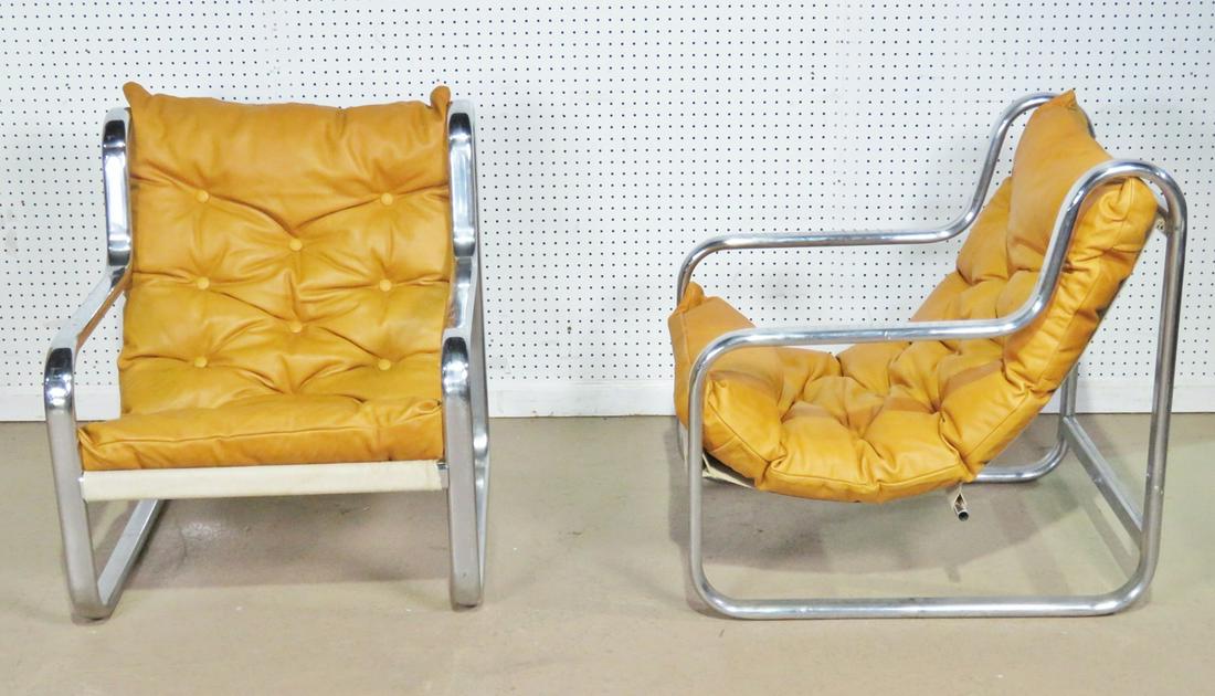 PAIR PACE STYLE LOUNGE CHAIRS (1 of 7)