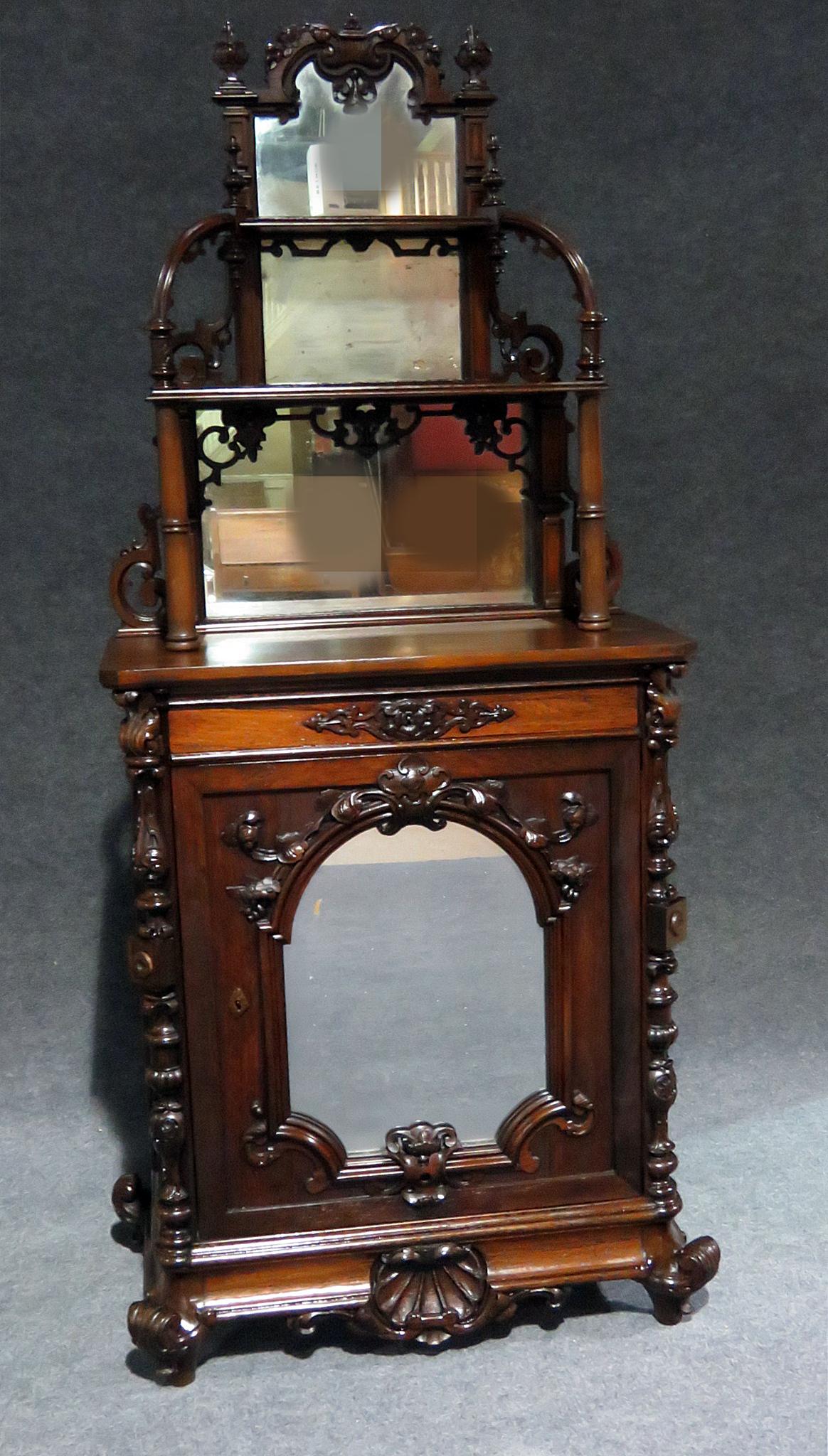 VICTORIAN ROCOCO STYLE CREDENZA ATTR ALEXANDER ROUX (1 of 12)