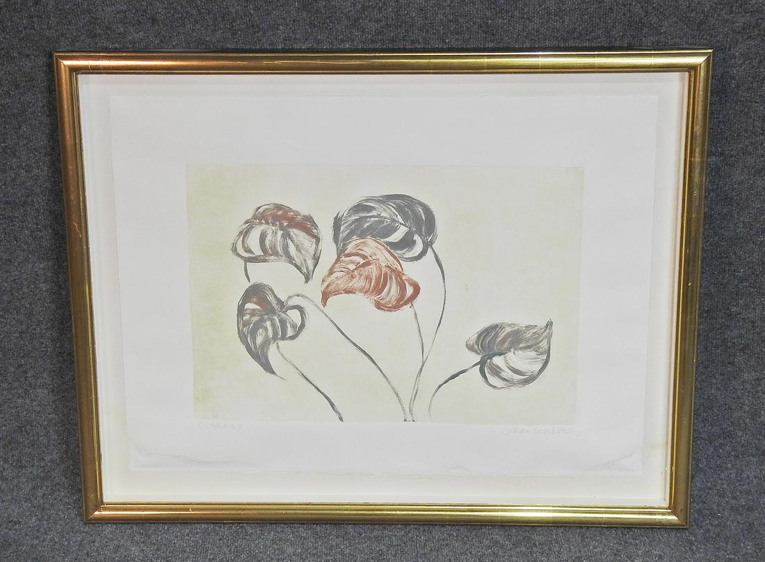 SINATRA SUITE - SIGNED "STUDY OF LEAVES" (1 of 4)