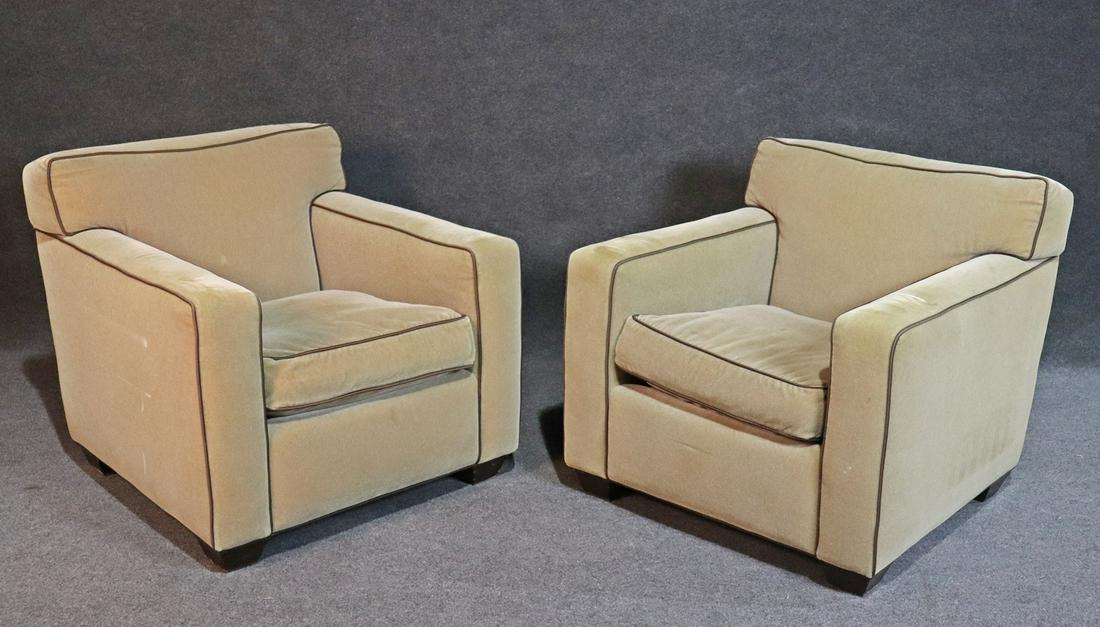 SINATRA SUITE - PAIR  A. RUDIN WOOL MOHAIR MODERN CLUB (1 of 6)