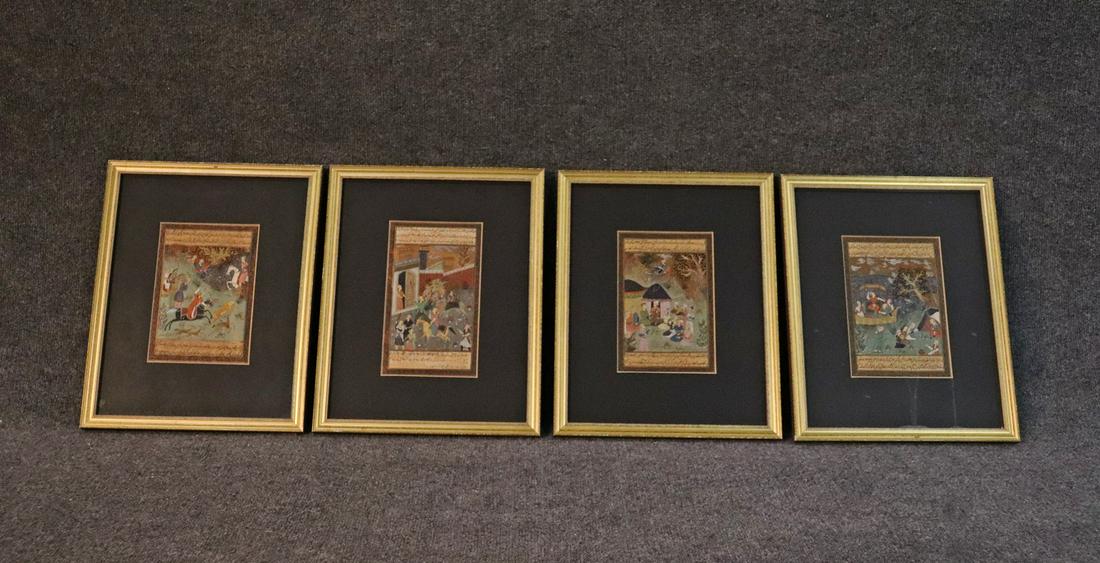 SINATRA SUITE - FOUR PERSIAN FRAMED TRIBAL ARTWORK (1 of 9)