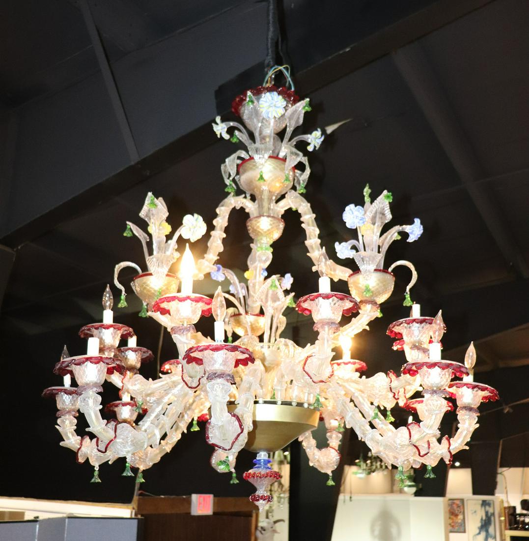 MURANO GLASS VENETIAN CHANDELIER (1 of 20)
