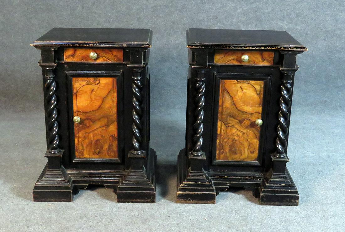 PAIR ITALIAN BAROQUE NIGHTSTANDS (1 of 14)