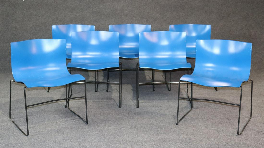 7 SIGNED KNOLL VIGNELLI HANKERCHIEF CHAIRS (1 of 11)