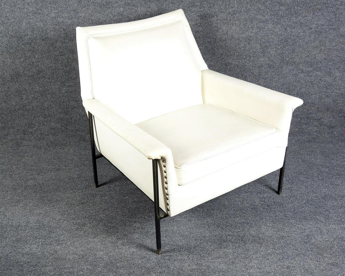 PAUL MCCOBB STYLE BRONZE FRAME CHAIR (1 of 6)