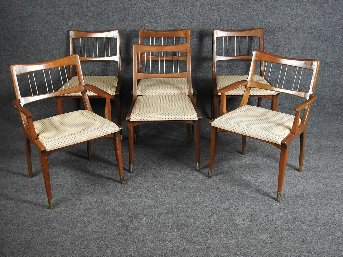 6 MID RICHARD SCHWARTZ DINING CHAIRS MID CENTURY MODERN (1 of 5)