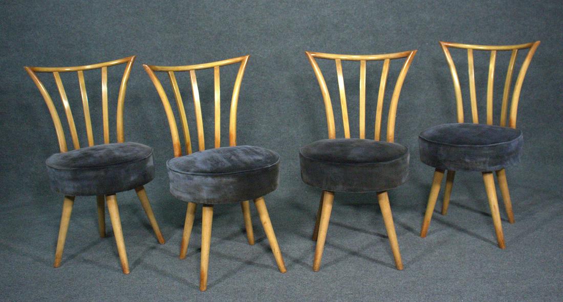 4 RETRO SWIVEL CHAIRS ATTRIBUTED ROBSJOHN GIBBINGS (1 of 12)