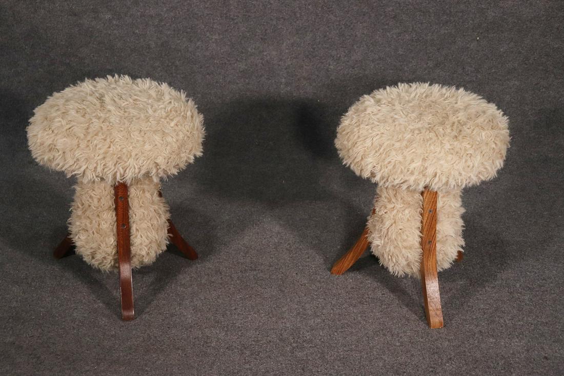 PAIR MUSHROOM FORM STOOLS (1 of 4)