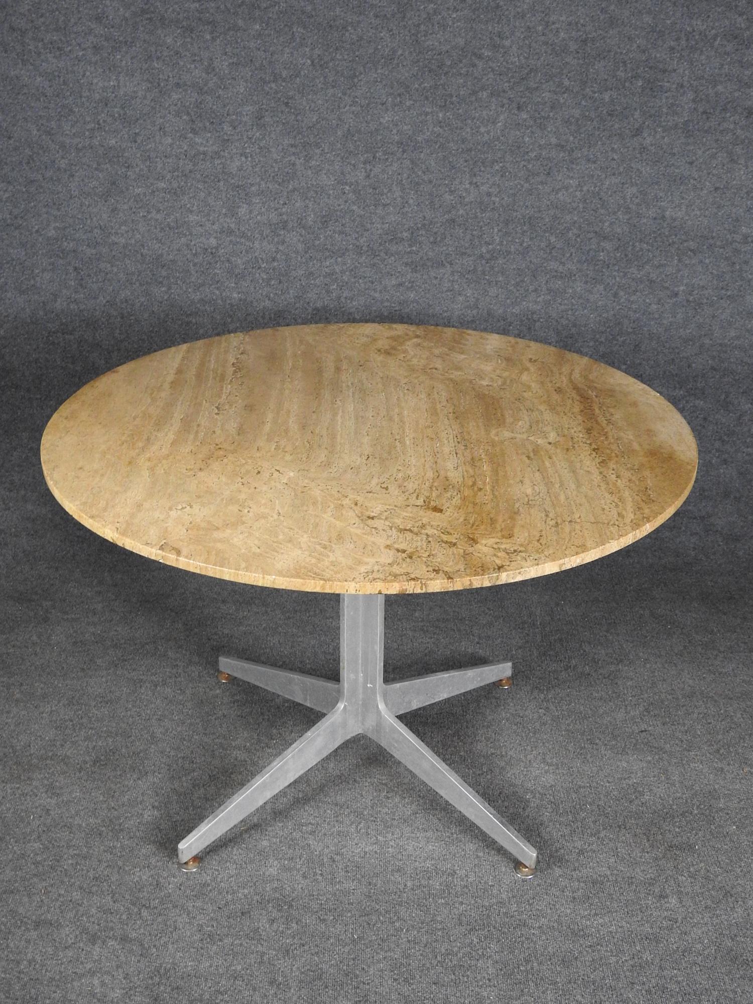 ITALIAN TRAVERTINE TABLE (1 of 5)