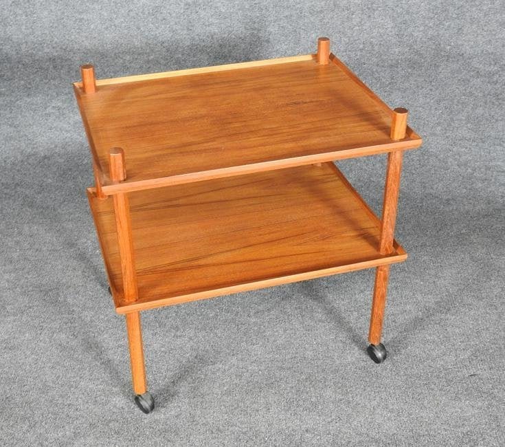DANISH TEAK TEA CART (1 of 4)