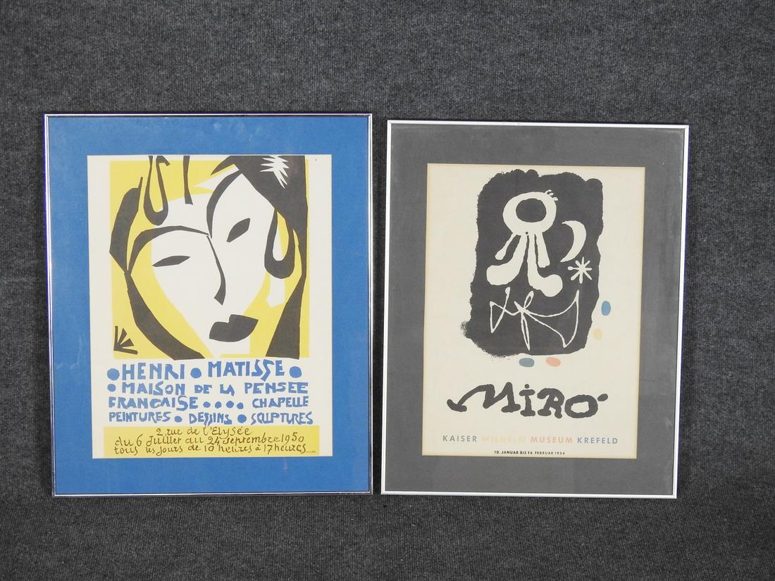 2 ART POSTERS MIRO - MATISSE (1 of 3)