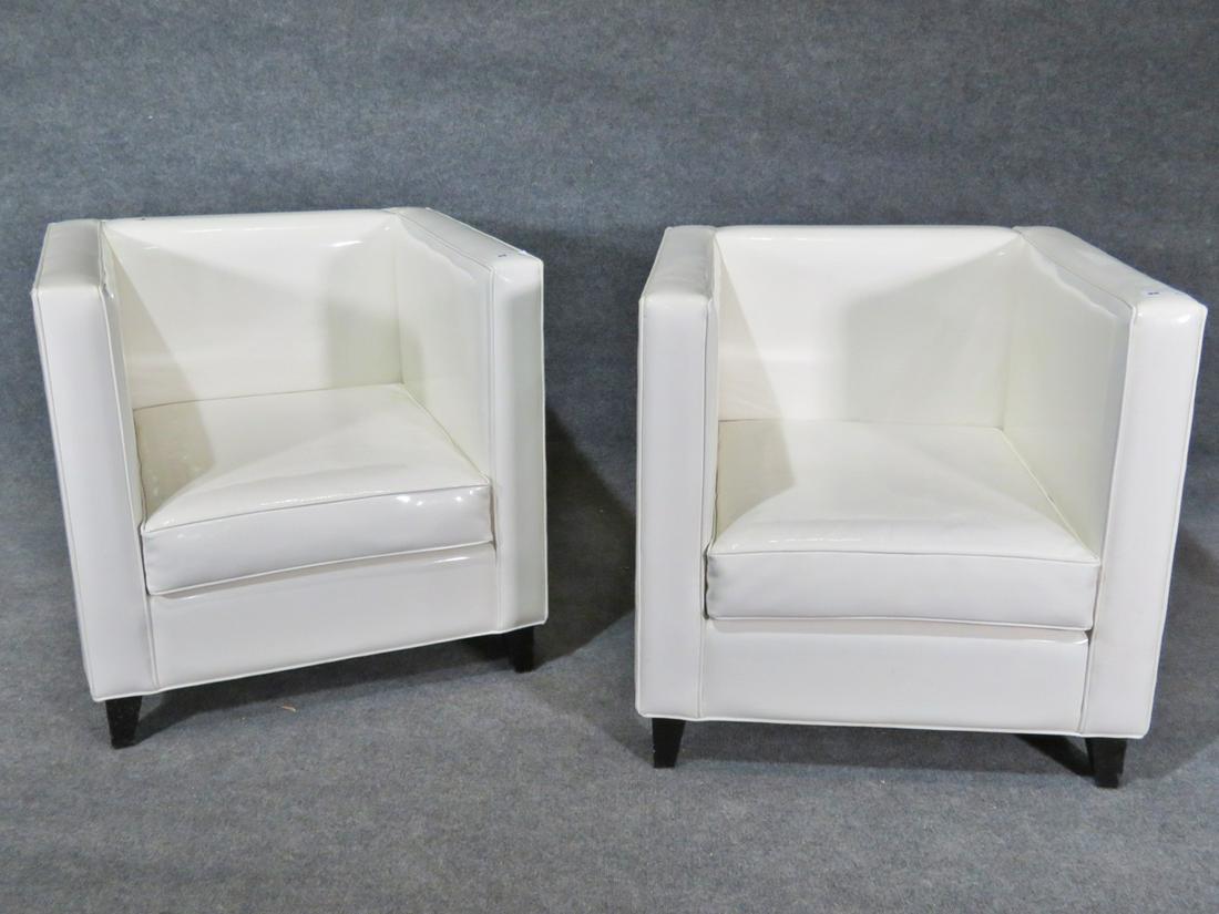 PAIR OVERSIZED CLUB CHAIRS (1 of 3)