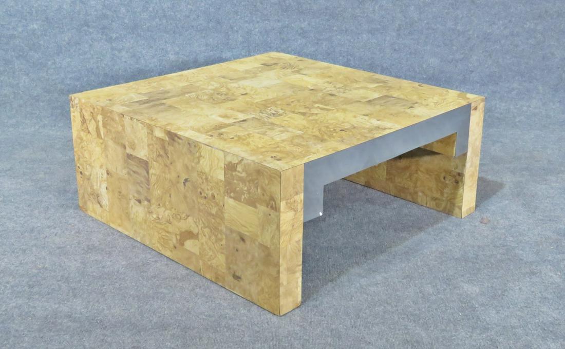 MID CENTURY MODERN FAUX BURL COFFEE TABLE (1 of 5)