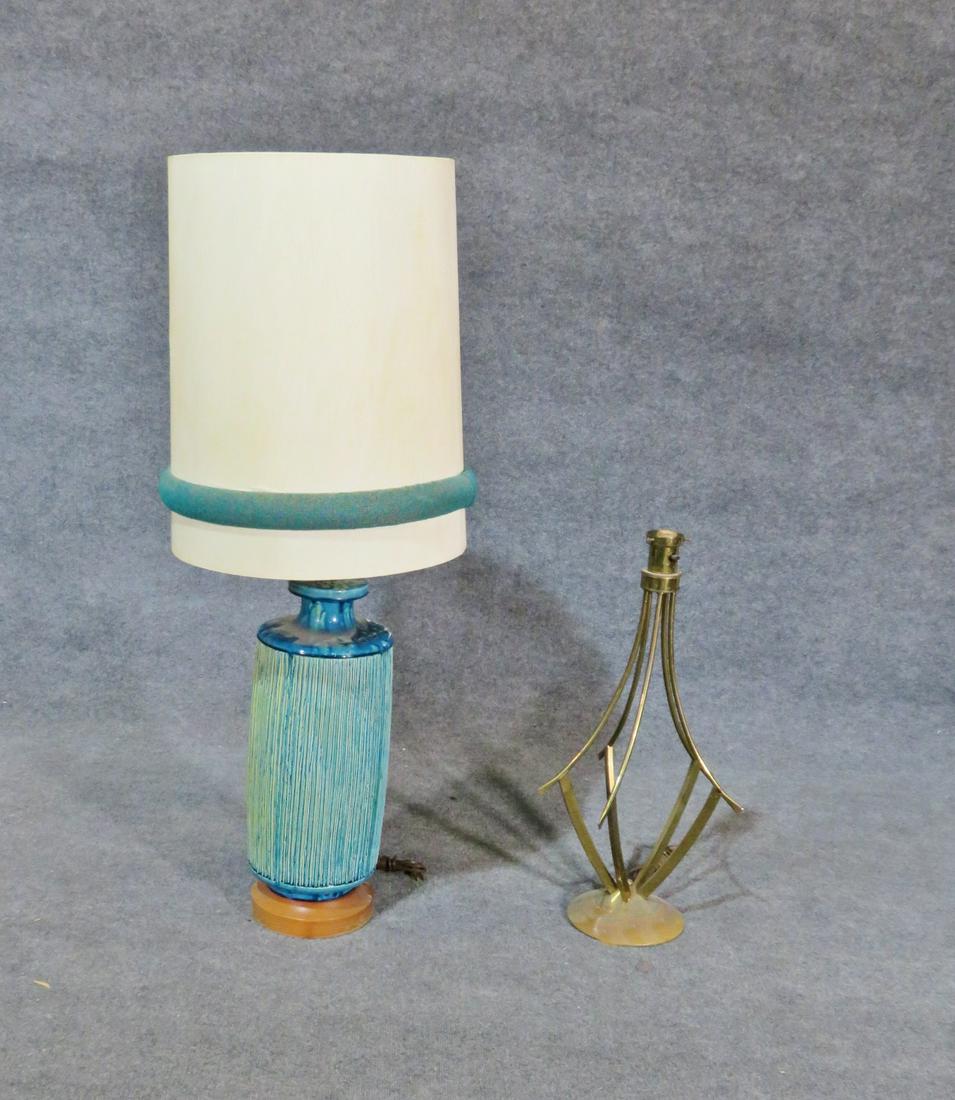 ASSORTED PAIR MID CENTURY MODERN LAMPS (1 of 4)