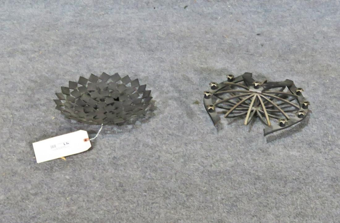 PAIR BRUTALIST SCULPTURES (1 of 5)