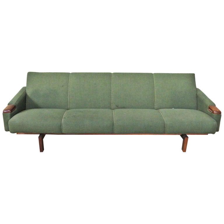 TEAK DANISH MID CENTURY MODERN SOFA/SETTEE (1 of 7)