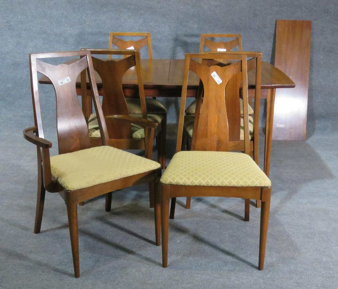 MID CENTURY MODERN DINING TABLE & 6 CHAIRS (1 of 6)