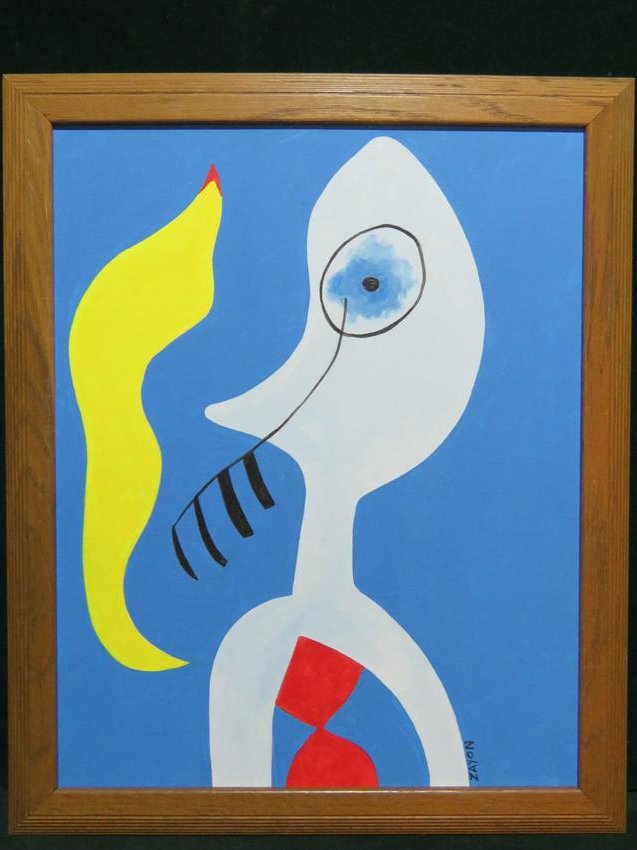 SIGNED SEYMOUR ZAYON MODERN ABSTRACT FIGURE (1 of 5)