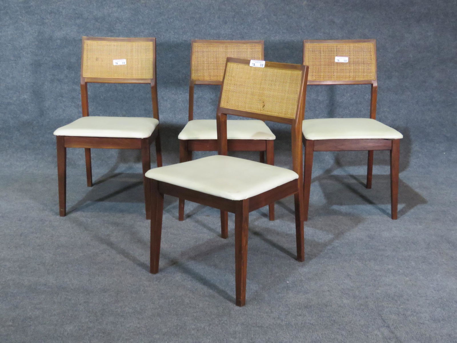 4 WALNUT DINING CHAIRS (1 of 6)