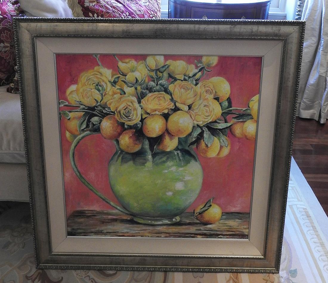RANUNCULUS & LEMON ARRANGEMENT PAINTING (1 of 6)