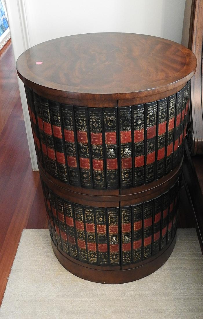 FAUX BOOK DOOR STYLE END TABLE (1 of 3)