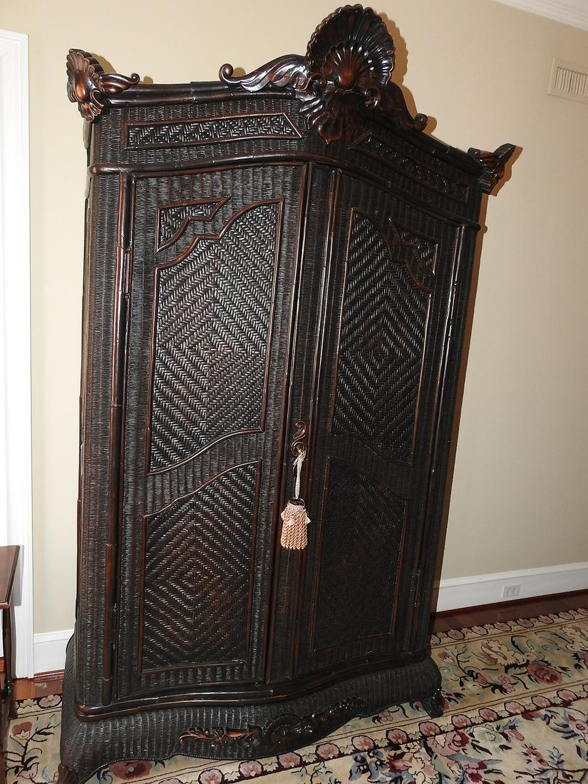POLO RALPH LAUREN WICKER CABINET (1 of 6)