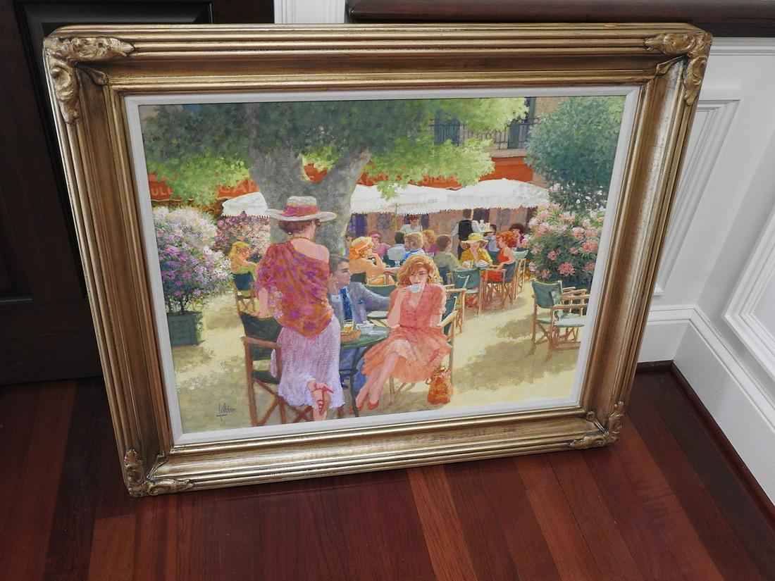 SIGNED FABIEN LE CAFÃ‰ DES ARTS AT ST TROPEZ (1 of 5)