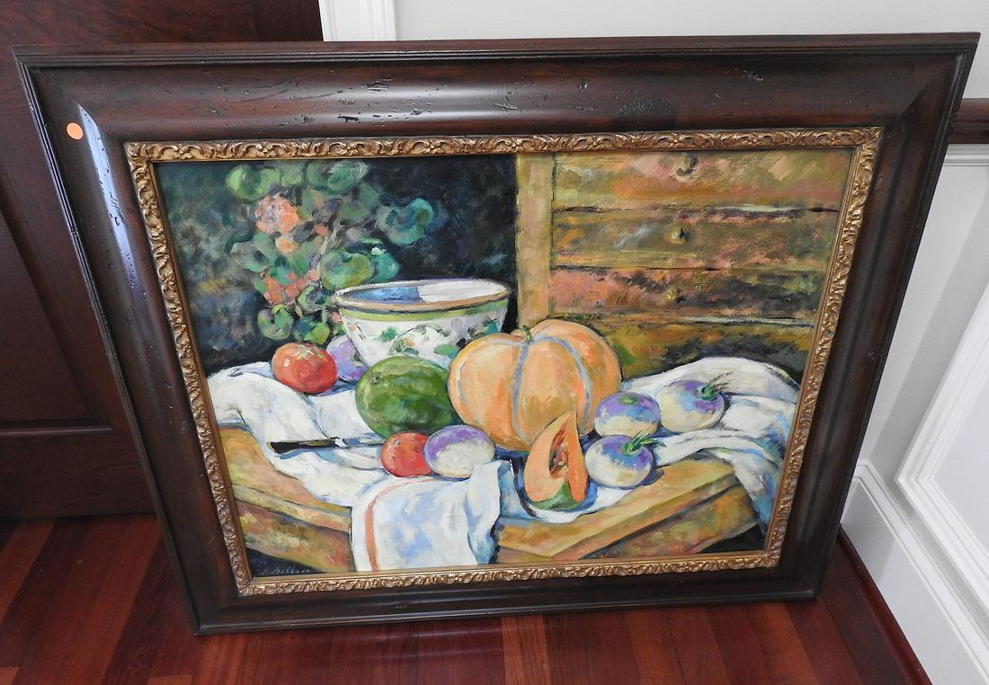 SIGNED STILL LIFE FRUIT PAINTING (1 of 6)