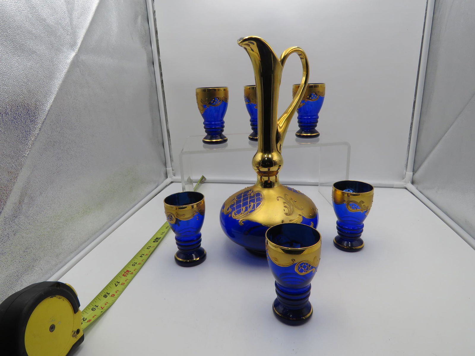 7 PC COBALT BLUE DRINK SET (1 of 5)
