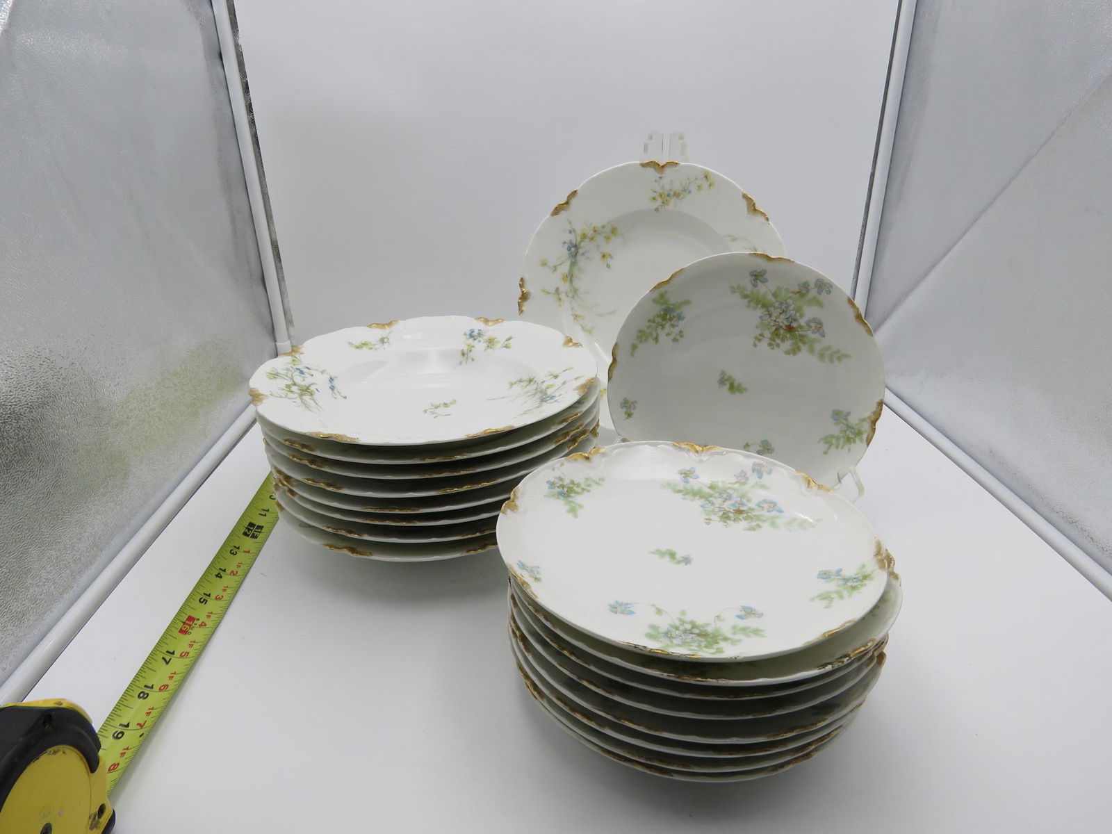 18 PC LIMOGES PLATES & BOWLS (1 of 8)