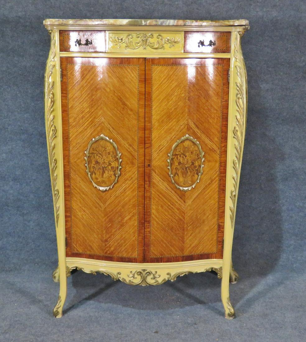 FRENCH MARBLE TOP HIGH CHEST (1 of 9)