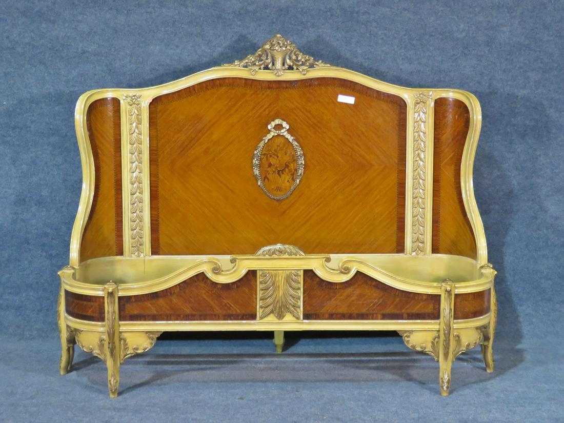 FRENCH PAINT DECORATED BED (1 of 6)