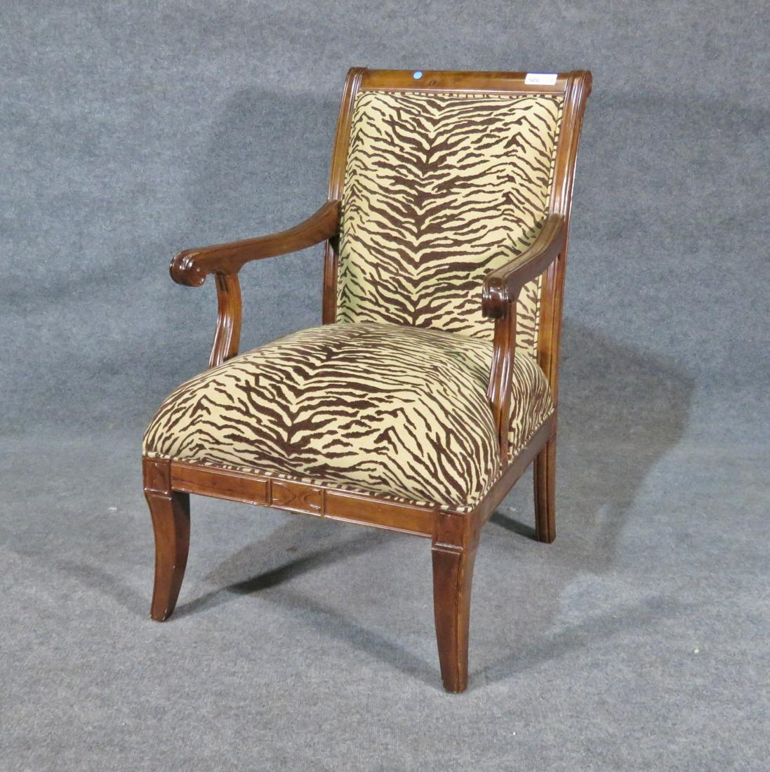 ZEBRA PRINT ARM CHAIR (1 of 5)