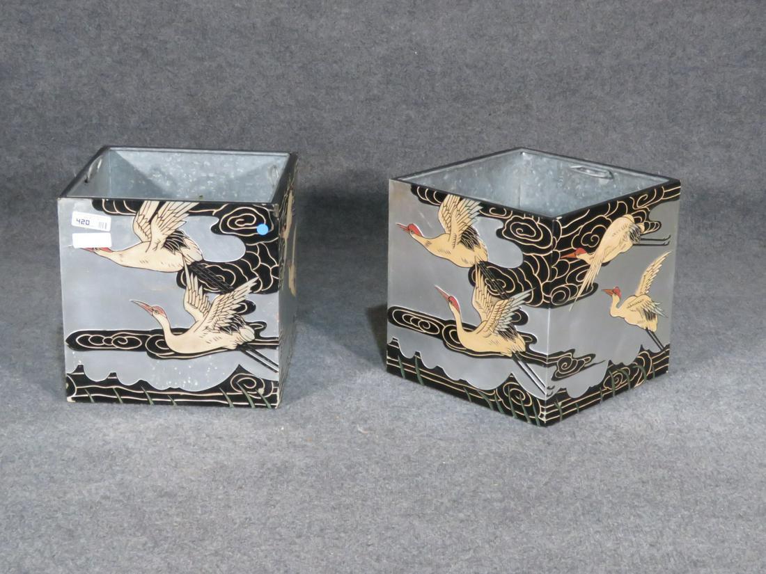 PAIR ASIAN PLANTERS (1 of 5)