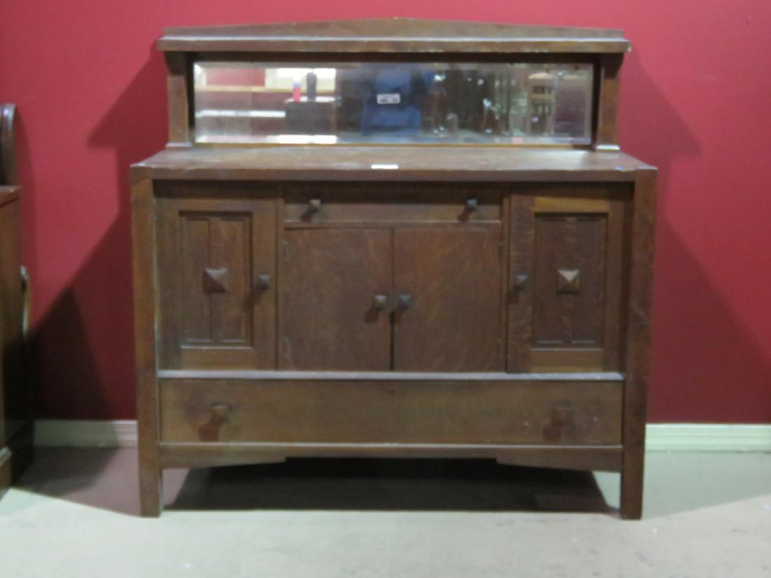 STICKLEY STYLE MISSION OAK SIDEBOARD (1 of 8)