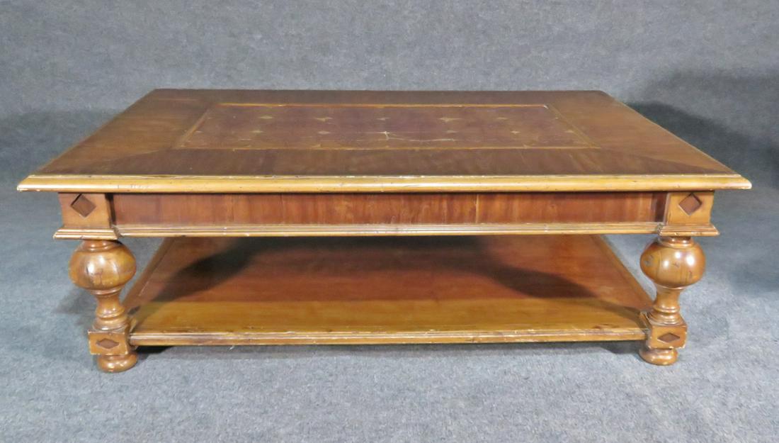 OVERSIZED WALNUT COFFEE TABLE (1 of 5)