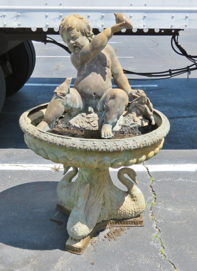 LARGE BRONZE FOUNTAIN (1 of 6)