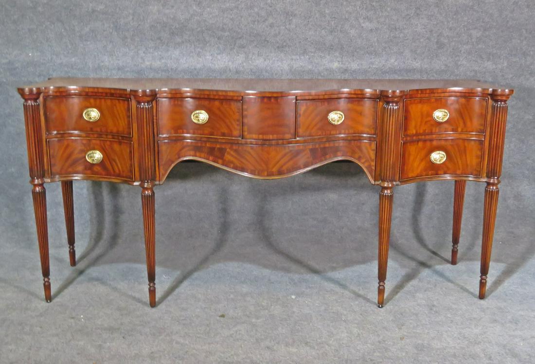 SIGNED MAITLAND SMITH BANDED SIDEBOARD (1 of 8)