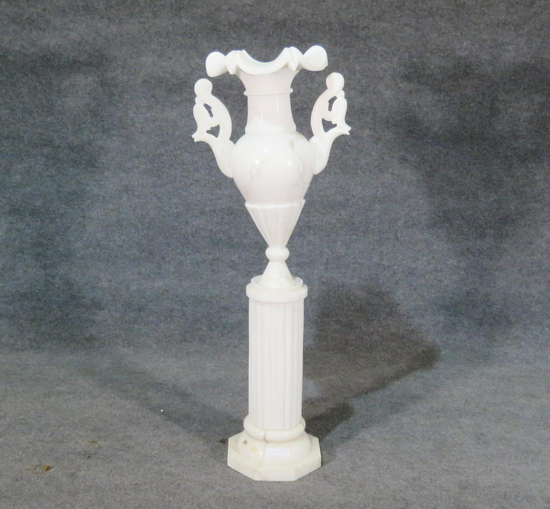 ALABASTER URN ON PEDESTAL (1 of 7)